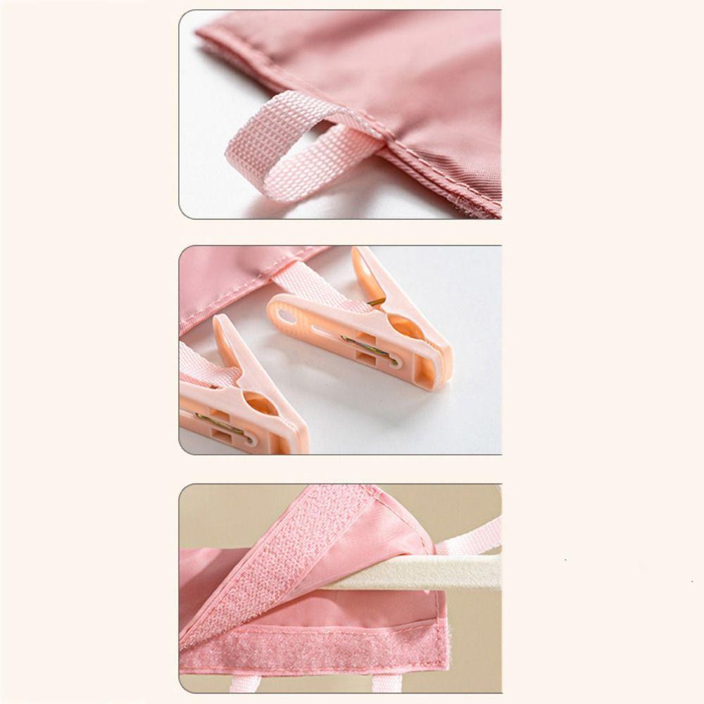 6 Clips Folding Clothes Hanger Space-Saving Portable Drying Rack Sock Clip  Dormitory