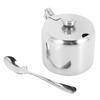 ABWR-4X Stainless Steel With Lid And Spoon Sugar Bowl Seasoning Jar Seasoning Jar Tableware Spice Container