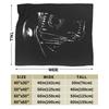 Alien Movie Xenomorph Blankets Flannel Autumn/Winter  Portable Super Soft Throw Blankets for Sofa Office Rug Piece