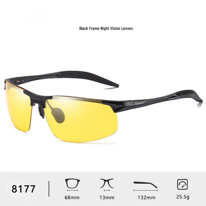 Men's Polarized Aluminum-Magnesium Sunglasses 8177 - Day & Night Vision