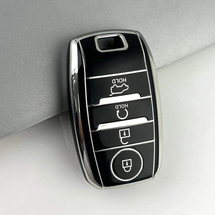 3Buttons TPU Car Key Cover Case Holder For Kia KX3 KX5 K3S RIO Ceed Cerato Auto Shell Fob For Kia Optima Sorento Niro Soul