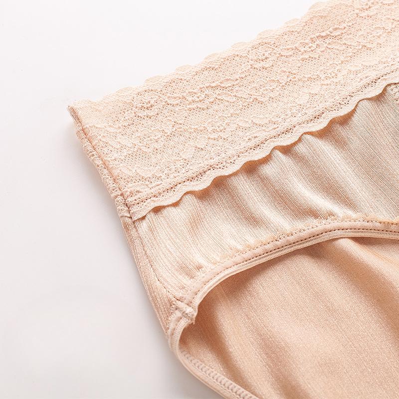 Women's Plus Size Lace Physiological Pants with Four Layers No Need To Wear Sanitary Pads Front Back Leak Proof Menstrual Underwear Panties