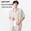 MINISO Men's Short Sleeve Lapel Casual Shirt