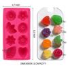 Jelly Mold 8 Compartments Silicone Fondant Flower Heart Pudding Cake Chocolate Mould Home Kitchen Reusable