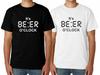 Mens IT'S BEER O'CLOCK Funny T Shirt Mens Womens Tees Top Novelty Joke Gift Him Dad Birthday Slogan