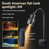 Adjustable Zoom Mini Clip-on Aquarium Lamp Adjustable Focus Spotlight  Aquarium Accessories