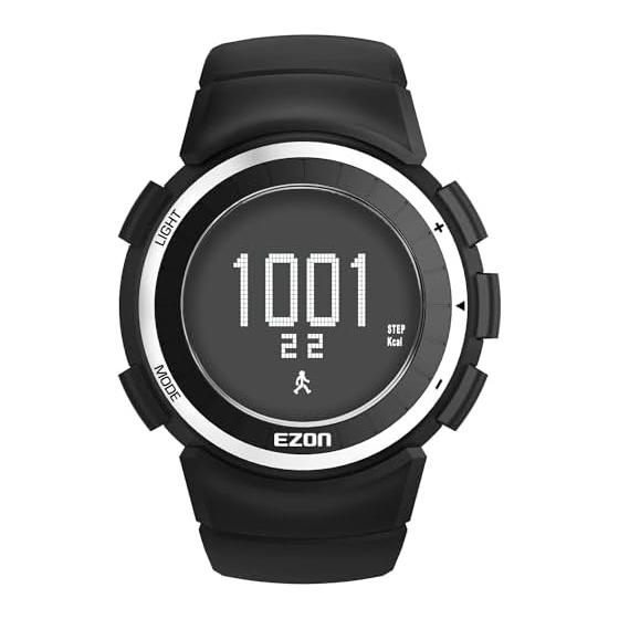Running Watch Sports Watch Pedometer Lightweight IP67 Waterproof and Dustproof Large Display Men s Watch EZON