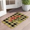 Retro Butterfly Floor Mat Bathroom Door Mat Dirt Resistant and Easy To Maintain Foot Mat