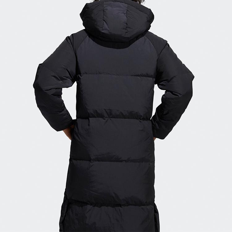 Adidas Womens Puffer Down Coat With Hood Women Outerwear Black FT2541