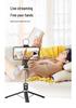 B12s All-in-One Selfie Stick Tripod with Bluetooth Remote and Fill Light