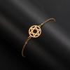 LIKGREAT Stainless Steel Star of David Symbol Bracelet for Men Women Charm Double Bracelets Jewelry Valentine's Day Gift 2025