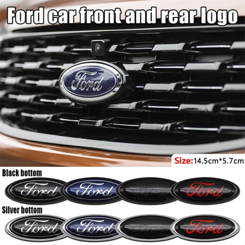 TQ012For Ford Escort Explorer Fusion Kuga Mondeo Ecosport C-Max 1Pc Car Front Grill Emblem Rear Trunk Lid Cover Logo Auto Accessories