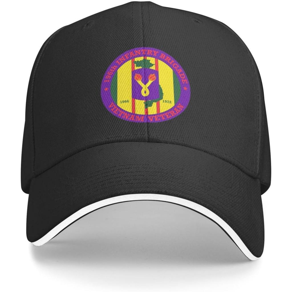 196th Light Infantry Brigade Vietnam Veteran Adjustable Baseball Cap Unisex Sandwich Dad Hat Golf Hat