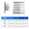 Stainless Steel Air Vent Duct Grill Air Outlet Square Vent Extractors Ventilation Cover Vent Exhaust Hood Outlet
