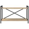 Bookshelf Sonoma Oak 80 x 30 x 50 cm Engineered Wood