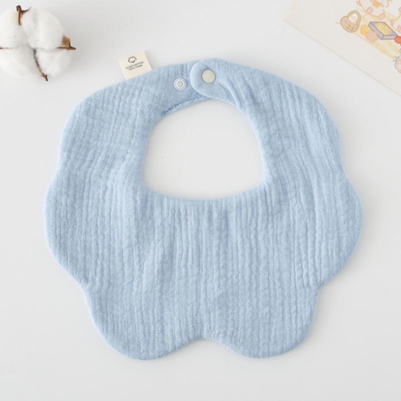 360-Degree Pure Cotton Petal Baby Drool Bib