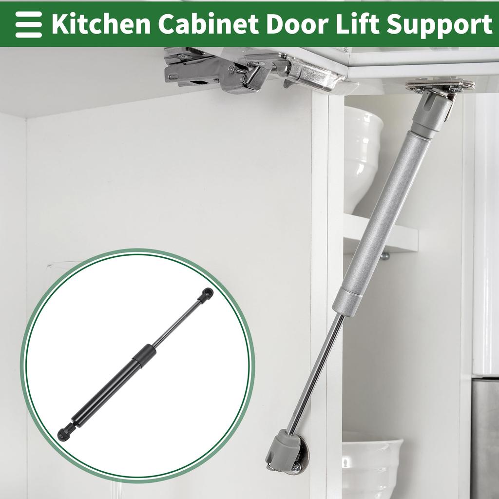 Motoforti 300mm/11.81" Gas Strut, 22lb/100N/10kg Gas Spring, Black Carbon Steel, 1 Piece, for RV Toolbox Lids, Storage Box Lids, and Cabinet Doors