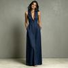 Women's Turn Down Collar Sleeveless Maxi Dress Button Down Casual Summer Shirt Dress