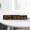 Ritim Işıklı Çubuklu LED Alarm Saati Renkli Masa Saati 3 Seviye Parlaklık Ayarlanabilir RGB Renkli Elektronik Saat