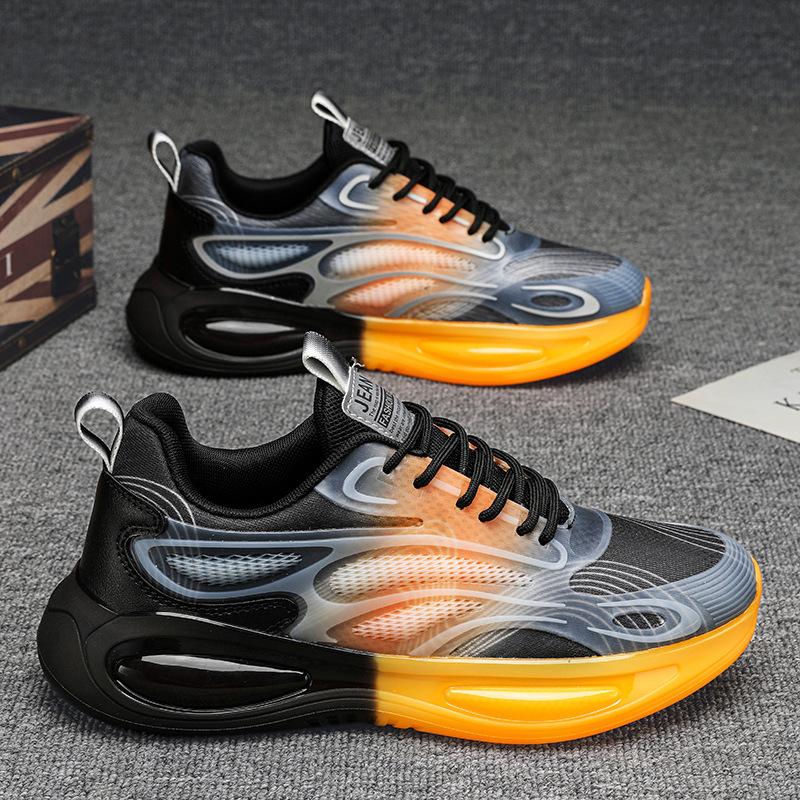 

Men s shoes new summer breathable mesh sports casual running mesh shoes little white lightweight dad height-increasing shoes 47