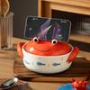 ZISIZ Creative Marine Ceramic Instant Noodle Bowl with Lid