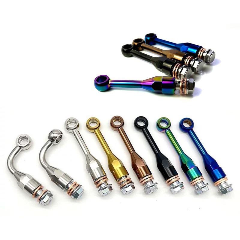 Universal CNC 304 Stainless Steel M10 Brake Hose Extension Tubing Stainless Steel Brake Line Extension Fitting Spare Accessories