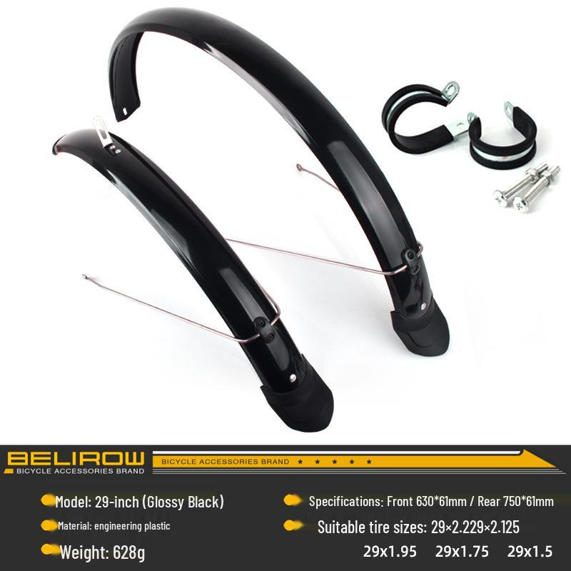 Full-Coverage Mountain Bike Mudguards 26/27.5/29 Inch Front & Rear