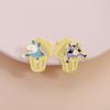 Cartoon Animal Drink Enamel Pins Witch Black Cat Elf Happiness Potion Christmas Gingerbread Coffee Drink Brooches Jewelry Gifts