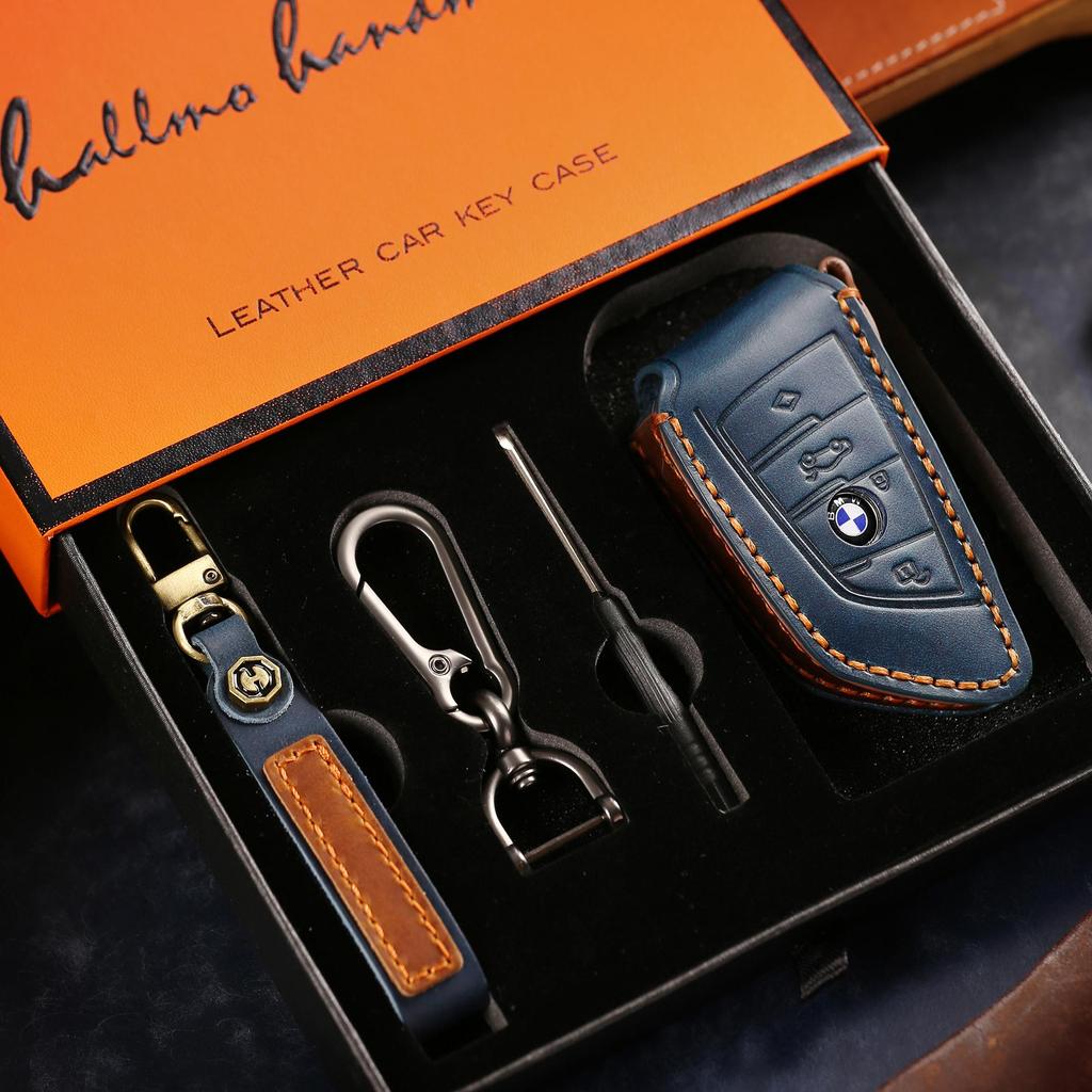 [BMW] Car Key Cover Cowhide Handmade Suitable for X1 X2 X3 X4 X5 X6 X7 M5