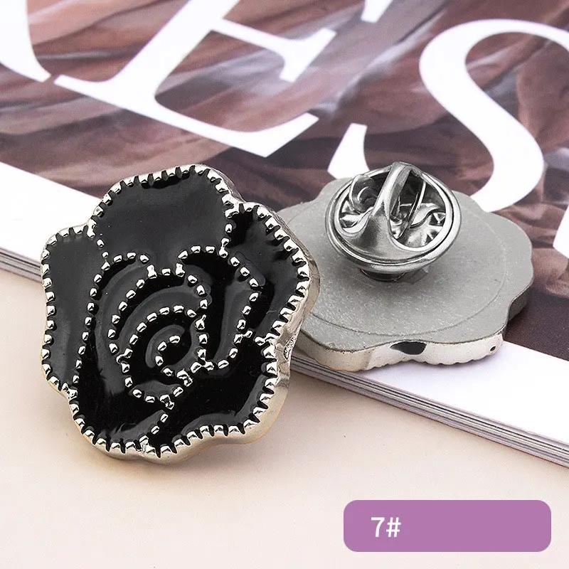 5Pcs No Sew Button Pins Cover Up Buttons Women Shirt Brooch Buttons Detachable Buttons Pins For Clothes Shirt Sweater Decor