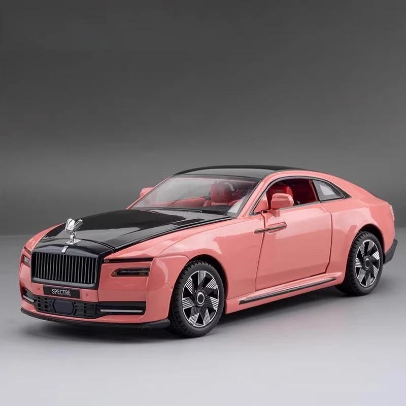 1:24 Rolls Royce SPECTRE Alloy Diecast Model Car Sound & Light Collection Gifts Christmas Present For Friend Birthday Gifts C505