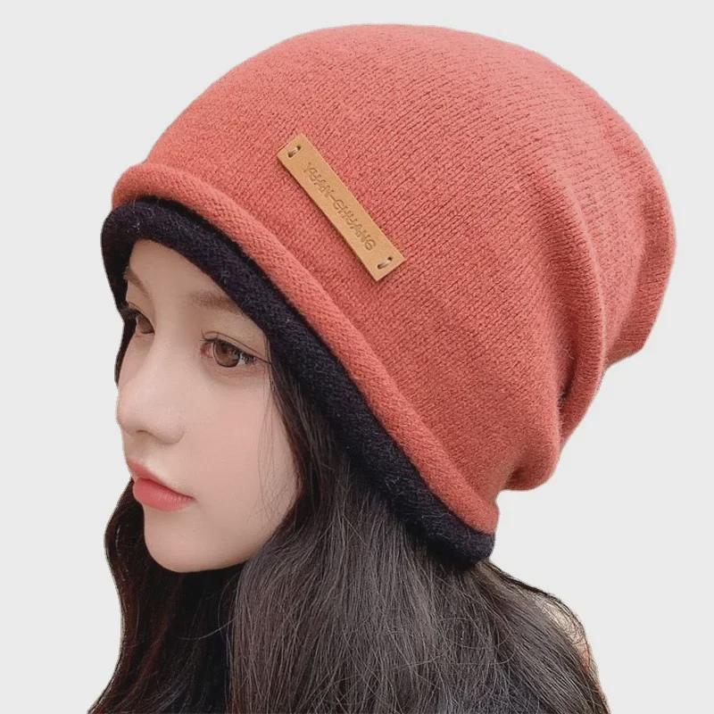 Women's Autumn/Winter Wool Hats - Korean Retro Fashion, Versatile Knit Beanie for Small Faces.