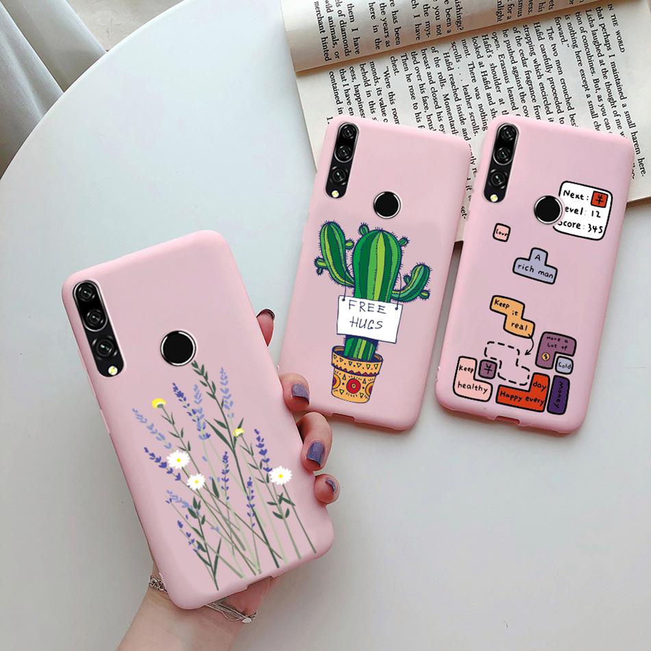 For Huawei Honor 9X STK-LX1 Case Soft Matte Silicon Cute Cat Cactus Cover For Honor 9X Honor9X 9 X Premium Pro Phone Case Bumper