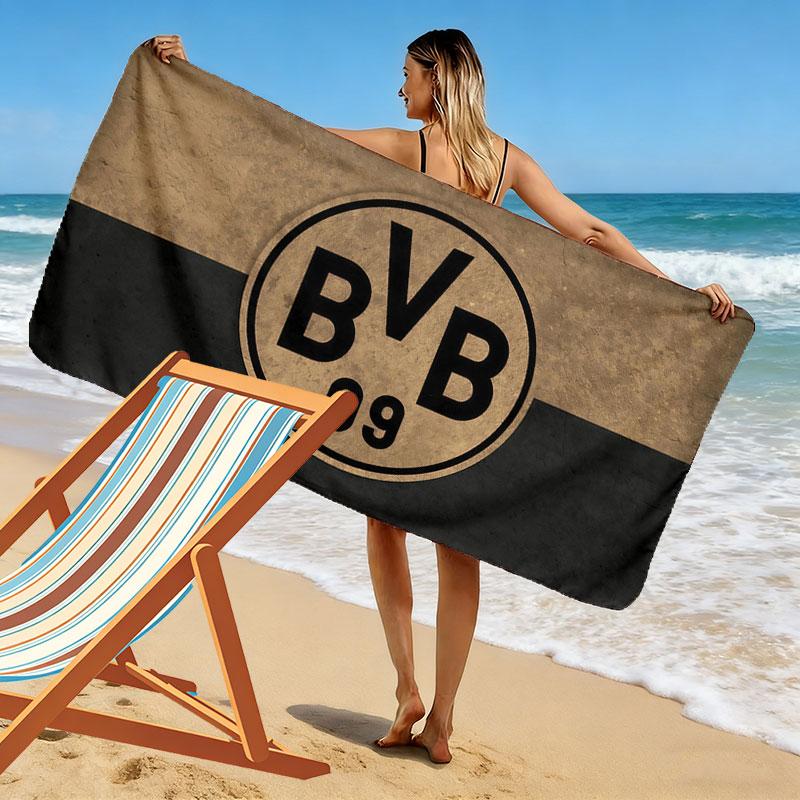 BVB Print Beach Towel, Large Soft Quick Dry Towel for Beach Camping Swimming