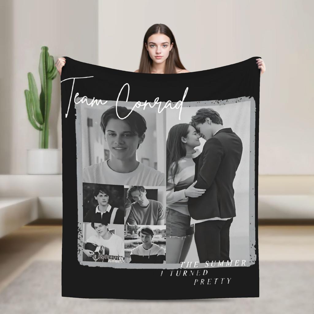 The Summer I Turned Pretty Flannel Throw Blankets Cousins Beach for Bedding Throws Knitted Blanket Travel Warm Portable Quilt
