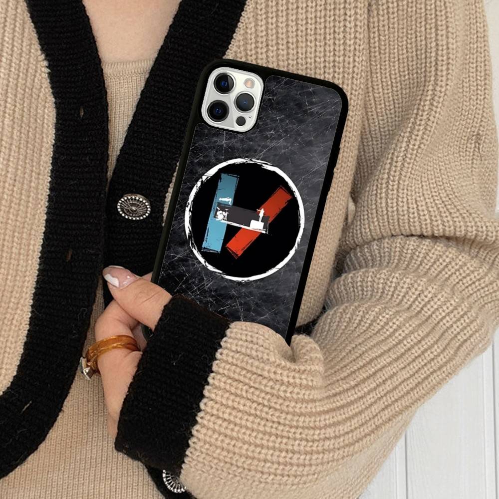 T-Twenty One Pilots Phone Case For IPhone 17 16 Pro Max 11 12 13 14 15 Hard PC+TPU Bracket Back Cover