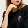 1PC Stylish Plant Brooch for Jackets Unique Sunflower Jewelry Accessory Handmade Drip Resin Brooch Shiny Rhinestone Flower Pin