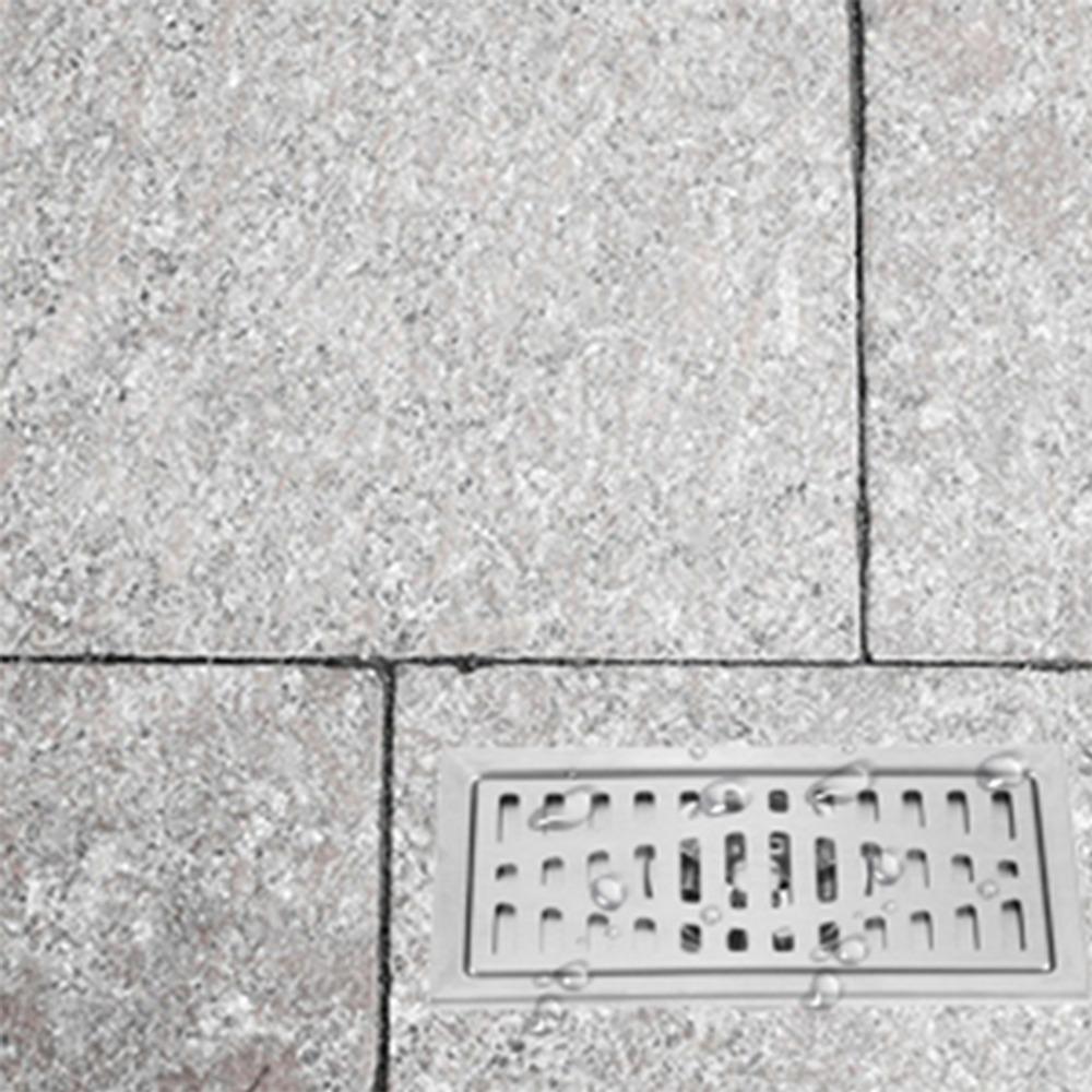 Rectangle Shower Drain Silver Floor Waste Grate Durable Floor Drain  Kitchen