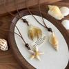 Seaside Vacation Style Starfish Necklace Long Choker Ocean Pendant Necklace Party Wear