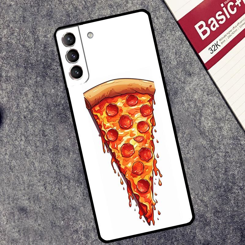 Pizza Food Bacon Cheese Case For Samsung Galaxy S26 S25 S24 Ultra S20 FE S21 S22 S23 Plus S10 S25 FE Cover Couqe