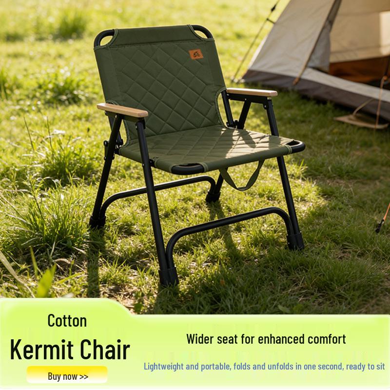 Reclining Outdoor Folding Chair with Backrest for Camping, Barbecue, Fishing, and Balcony Use.