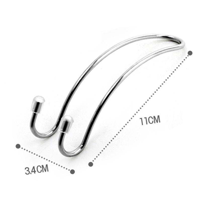 

Инновационный крючок для спинки автомобильного сиденья из нержавеющей стали: Скрытый многофункциональный, креативный небольшой крючок для заднего сиденья. Larger Version серебряный