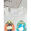 European sizes Kids' Crewneck Sweatshirt Colorful Eggs with Animals And Patterns  , Sportswear And Casual Wear, Soft And Comfortable