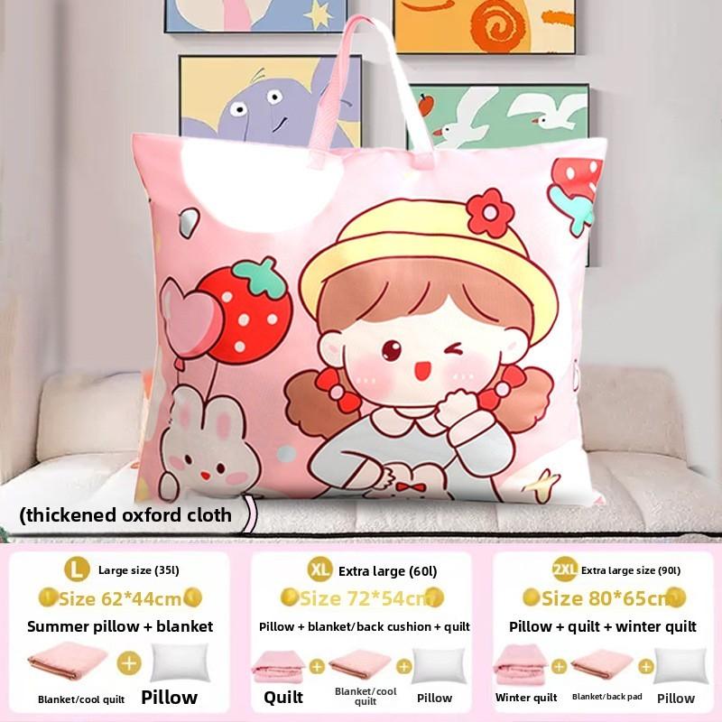 Toddler Cartoon Quilt Storage Bag With Waterproof Oxford Fabric For Bedroom And Travel Use