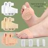 Hallux Valgus Toe Separator with Arch Support & Magnetic Massage Forefoot Pad - Double Hole Bunion Corrector
