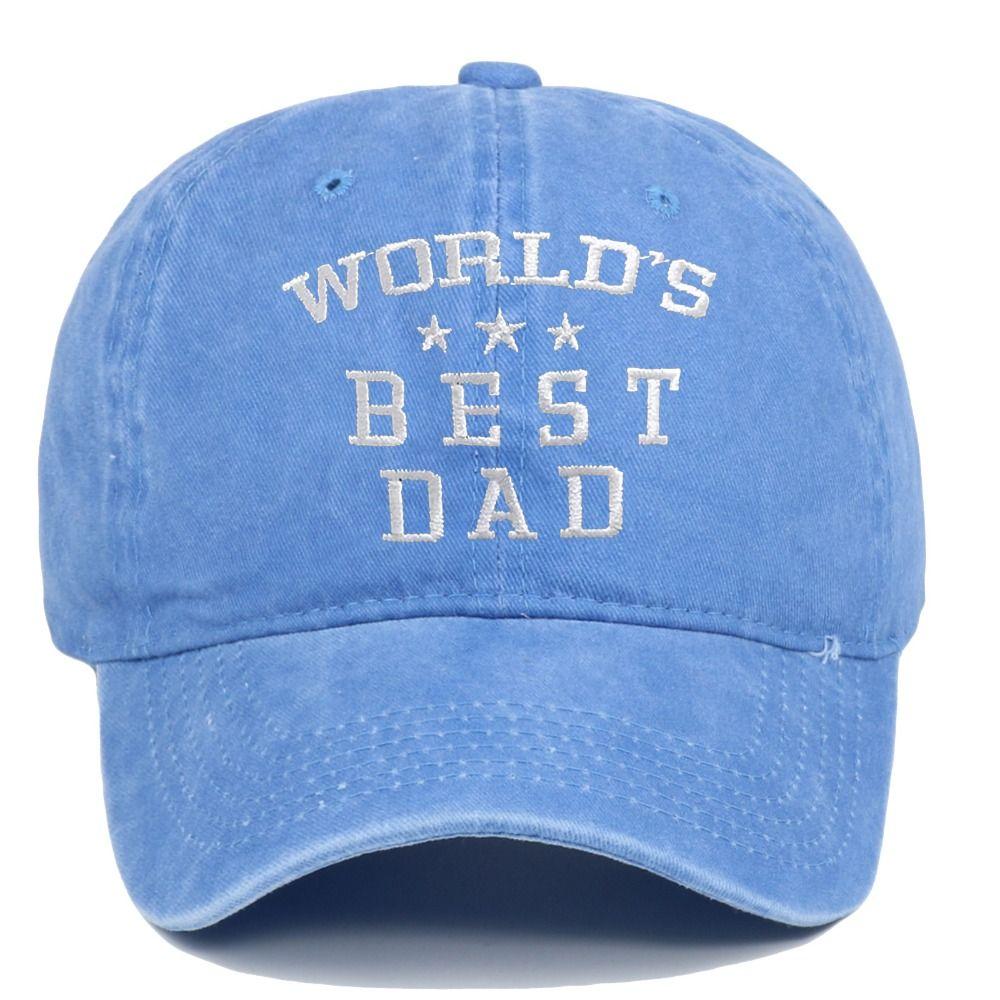 Vintage World's Best Dad Caps Adjustable Outdoor Sunscreen Hats Sport Visors Cap Father's Gift
