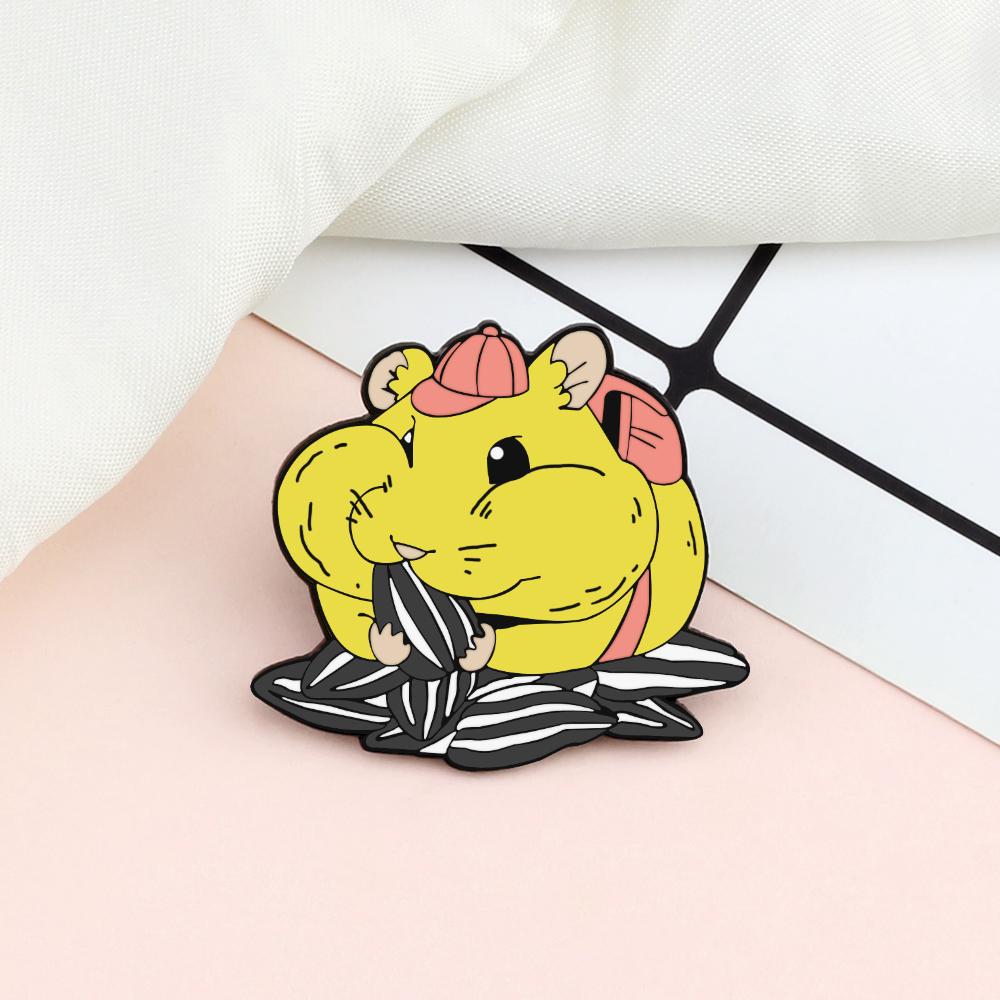 Cute Animal Forest Garden Enamel Pin Cat Dog Bear Giraffi Bunny Brooches Cartoon Bag Lapel Pins Badge Jewelry Kids Friends Gifts