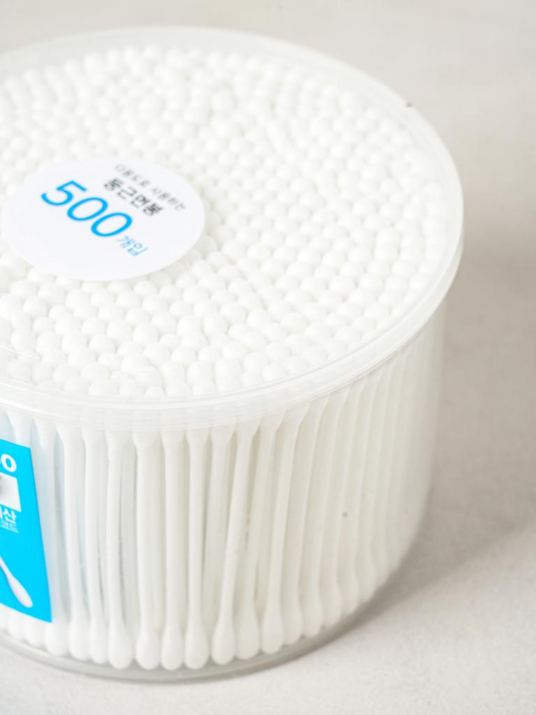 PP Stick Round Cotton Swabs 500 Count