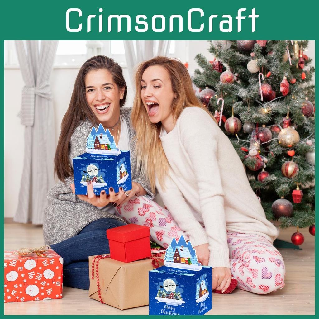 Christmas Snow House Gift Box For Festive Party Decor And Holiday Atmosphere Enhancer