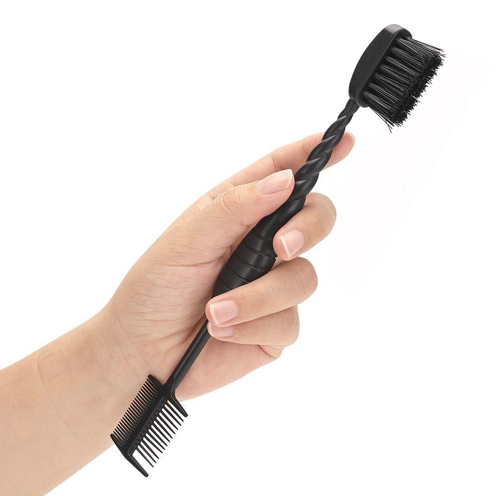 Foldable Eyebrow Brush Comb Double Headed Dust Brush Quick Hair Dye Applicator Brush  Daily Beauty